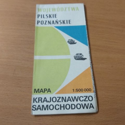 Województwa Pilskie Poznańskie mapa krajoznawczo samochodowa