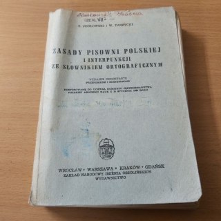 Zasady pisowni polskiej i interpunkcji ze słownikiem ortograficznym