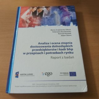 Analiza i ocena dostosowania dolnośląskich przedsiębiorstw i kadr BHP w przepisach i potrzebach rynku