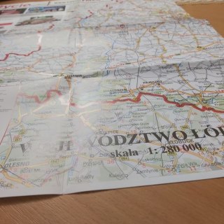 Duża mapa województwa Łódzkiego 70x 90cm