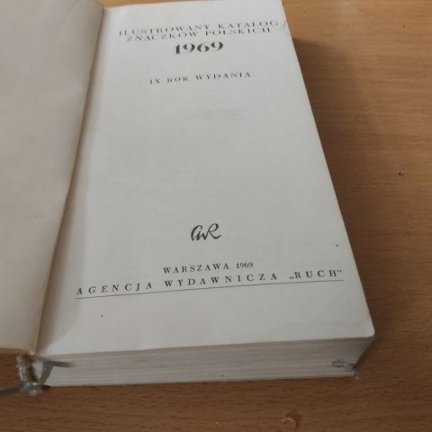 Ilustrowany katalog znaczków wyd. 1969 rok.
