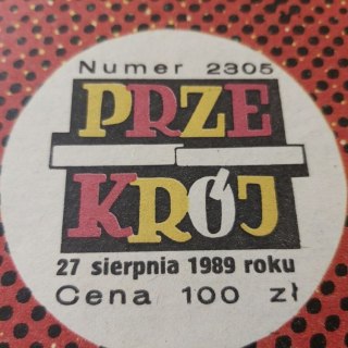 Przekrój nr 2305 z 27 sierpnia 1989 roku.