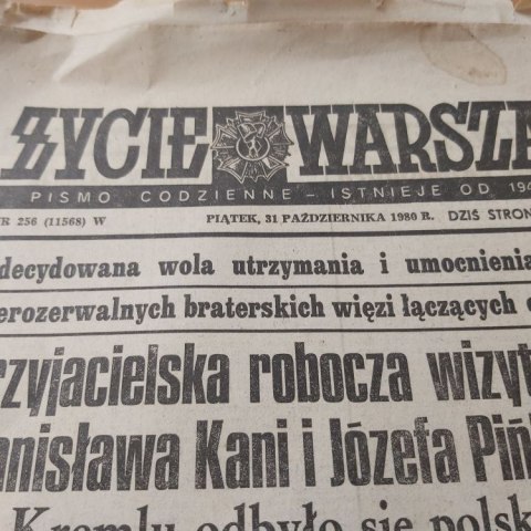 Życie Warszawy nr 256 z 31 października 1980 roku.