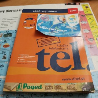 Książka telefoniczna tel 2008 rok woj. łódzkie