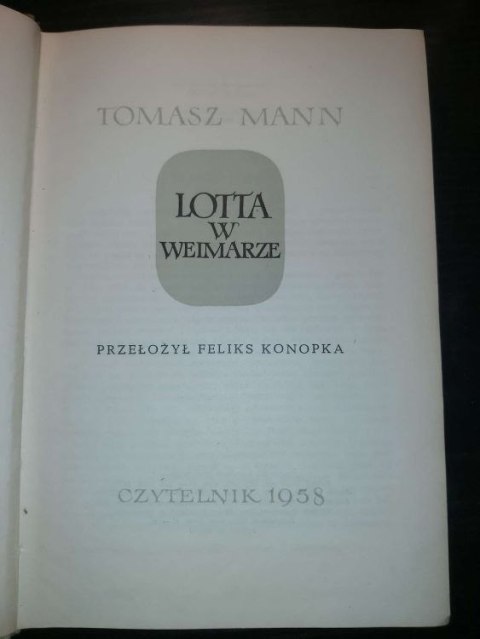 Lotta w Weimarze