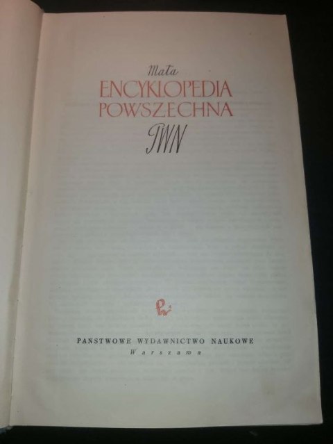 Mała Encyklopedia Powszechna PWN