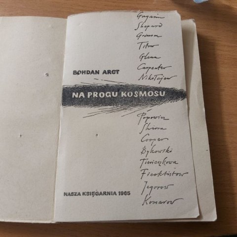 Na progu kosmosu - książka Arcta Bohdana