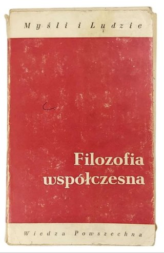Filozofia współczesna Tom 1