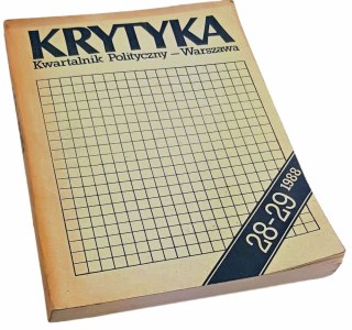 KRYTYKA Kwartalnik Polityczny 28-29 1988 rok