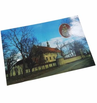 Pocztówka Smardzewice zespół klasztorny Franciszkanów z przełomu XVII i XVIII w.