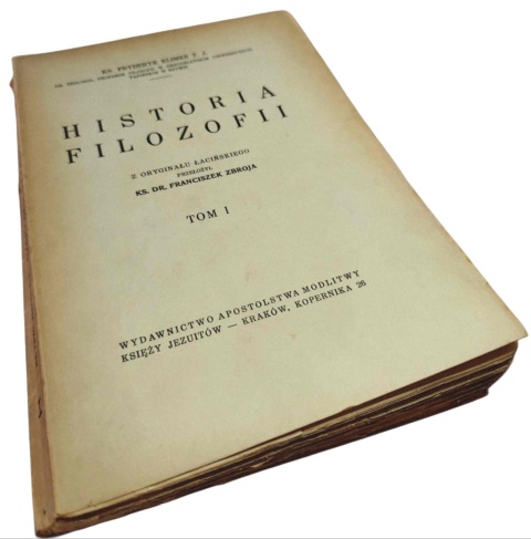 HISTORJA FILOZOFJI. TOM I