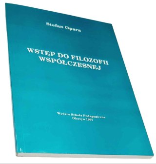 WSTĘP DO FILOZOFII WSPÓŁCZESNEJ