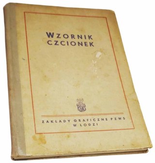 WZORNIK CZCIONEK wyd. 1961 rok