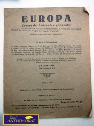 EUROPA - ZESZYT DO ĆWICZEŃ Z GEOGRAFII
