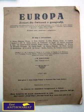 EUROPA - ZESZYT DO ĆWICZEŃ Z GEOGRAFII