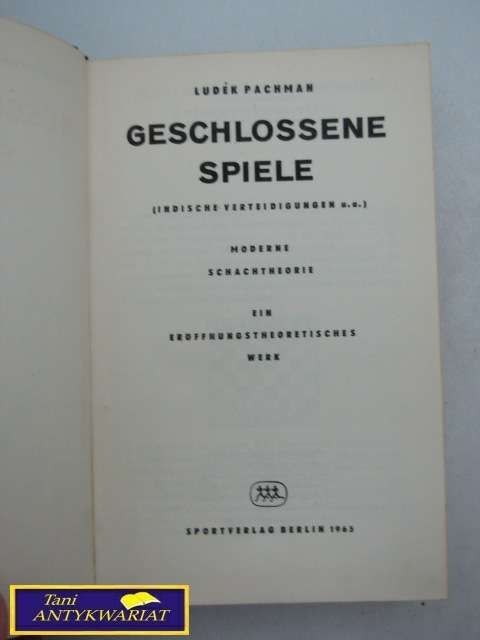 GESCHLOSSENE SPIELE GESCHLOSSENE SPIELE