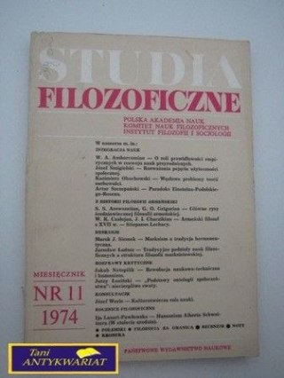 STUDIA FILOZOFICZNE