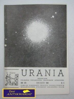 URANIA KWIECIEŃ 1986 R.NR.4