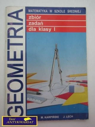 GEOMETRIA ZBIÓR ZADAŃ DLA KLASY 1