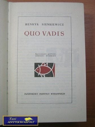 QUO VADIS-Henryk Sienkiewicz