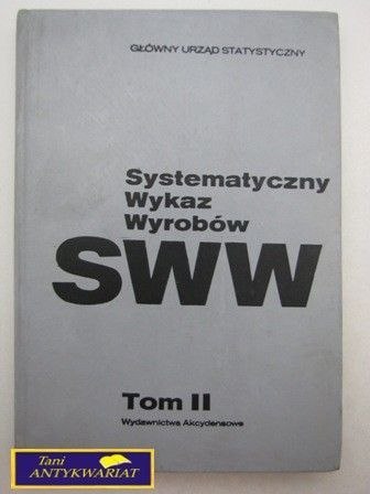 SYSTEMATYCZNY WYKAZ WYROBÓW SWW