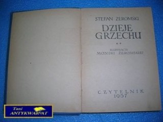 DZIEJE GRZECHU - S. Żeromski