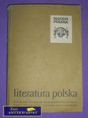 LITERATURA POLSKA DLA KLASY III LICEUM