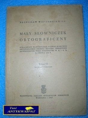 MAŁY SŁOWNICZEK ORTOGRAFICZNY - Wieczorkiewicz