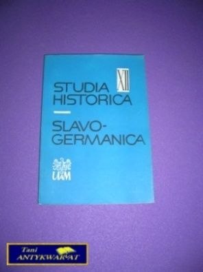 STUDIA HISTORICA SLAVO-GERMANICA